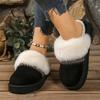 The New Style of Shoes Features Thick-soled Snow Boots with Fleece Toe Caps and Women's Thickened Warm Cotton Shoes