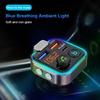 5-1 шт. FM-трансмиттер Bluetooth 5.0, 3 порта для зарядки, MP3-плеер, ресивер, Type-C PD 30 Вт, быстрая зарядка QC3.0 для автомобиля
