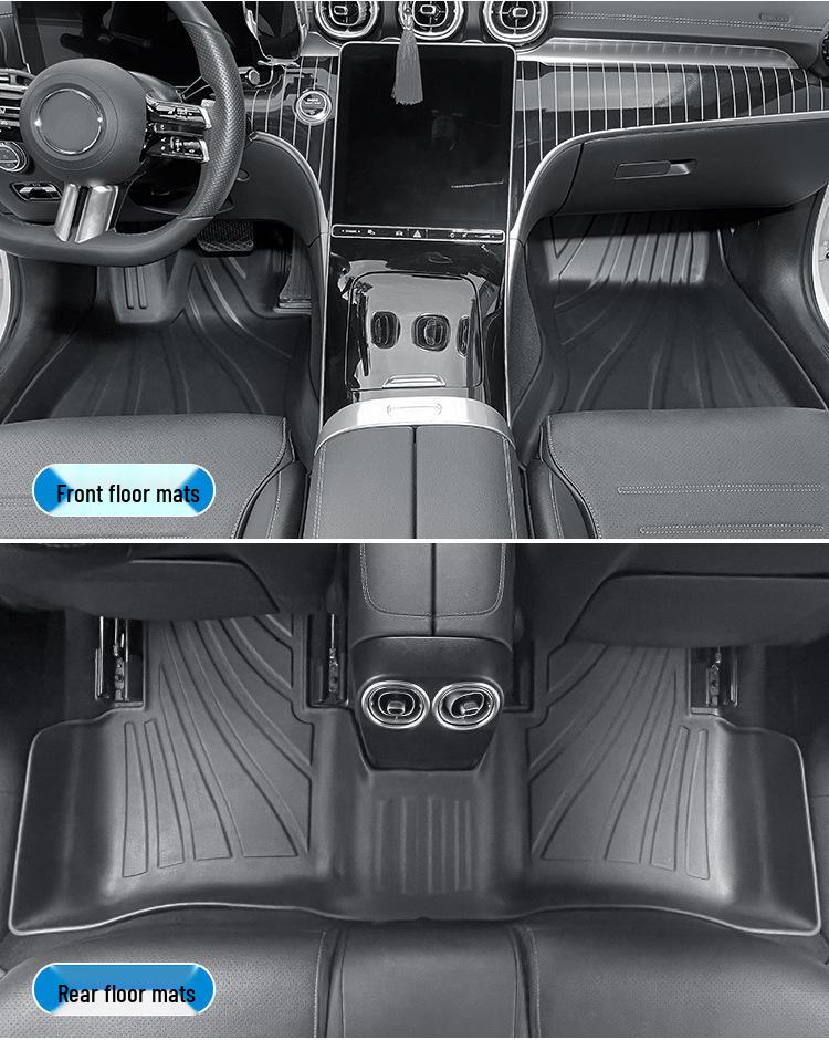 Экологичные коврики в салон и багажник из ТПЭ для Mercedes-Benz C-Class/C260L 23: Устойчивый к пятнам и долговечный