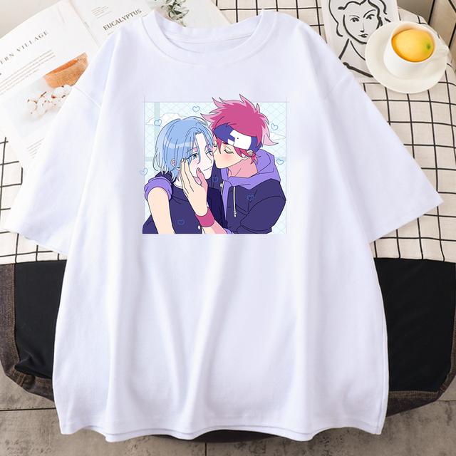 Anime Sk8 Reki Kyan Langa Hasegawa Clothing Women Loose Crewneck T -Shirt Summer Fashion Breathable Casual Loose Unisex T -Shirt