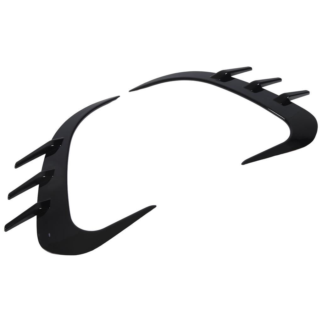 2PCS Rear Bumper Spoiler Left Right Glossy Black Replacement for Benz GLC‑Class X254 AMG‑Line 2022 and Up