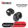 VAORLO Bluetooth 5,3 одиночная гарнитура, безболезненные серьги, HiFi музыкальные наушники с тяжелыми басами, водонепроницаемые спортивные наушники с шумоподавлением
