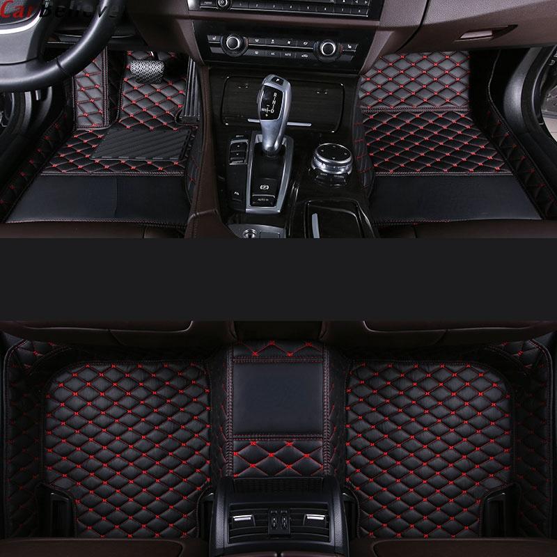 Индивидуальные 3D автомобильные коврики для модели 3 2021 года, аксессуары для интерьера из искусственной кожи
