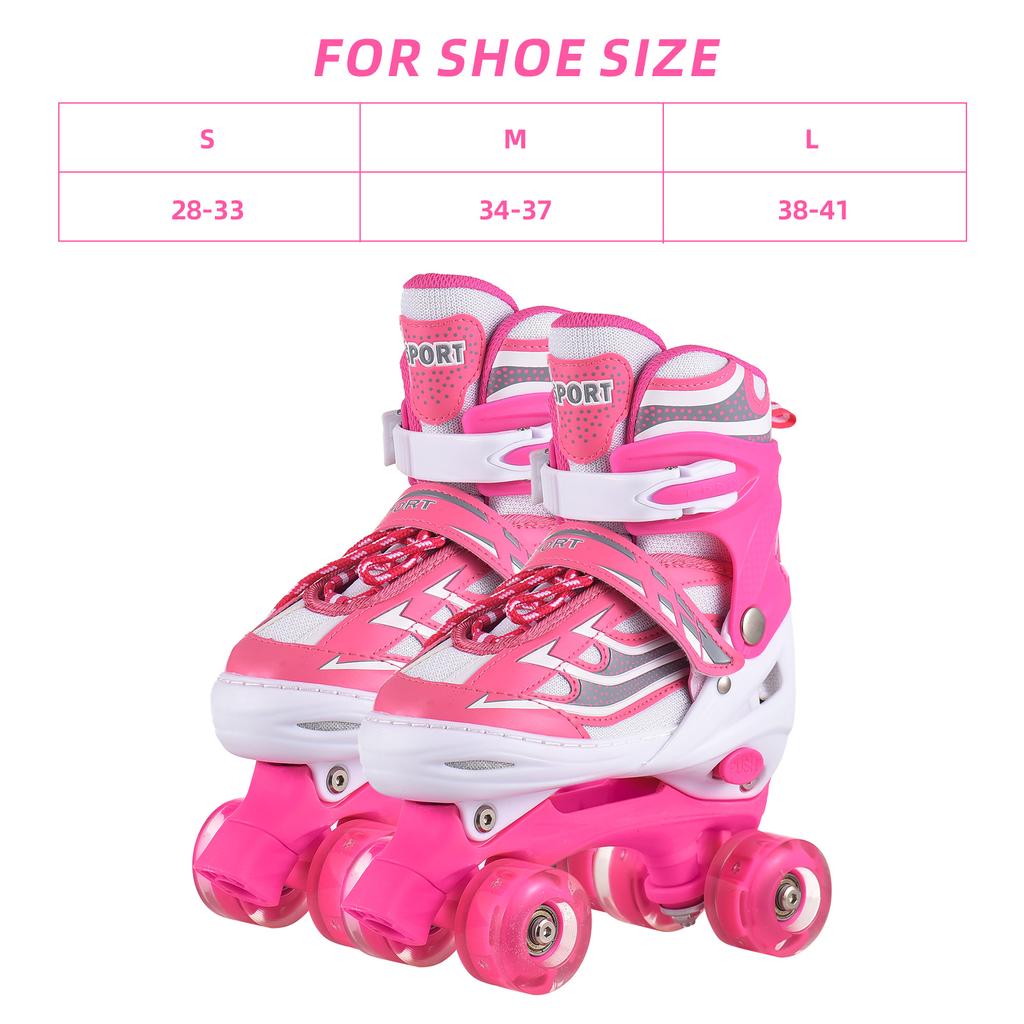 Light Up Roller Skates for Kids Perfect for Girls Ages 5 8 Ideal Rollerblades for Kids Ages 6 12 Adjustable Size