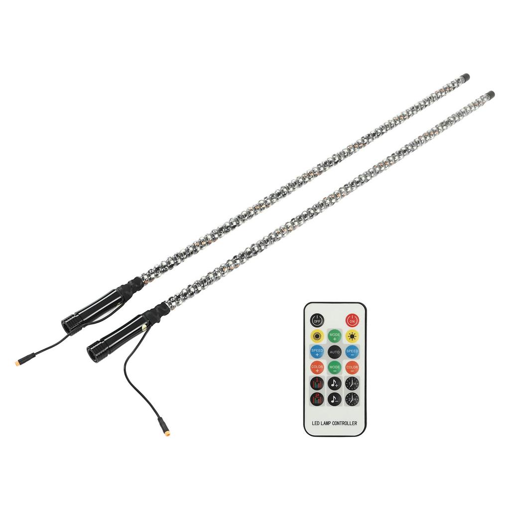 RGB LED Whip Light with Flag APP Control 300 Patterns 366 Modes 12V for UTV ATV Off Road Vehicle