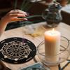 Divination Board Wooden Dowsing Divination Board Moon Star Divination Energy Carven Plate Healing Meditation Board Witch Altar