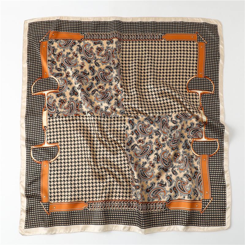 90 * 90 см новый шелковый шарф женский весенне-летний декоративный шарф солнцезащитный дорожный платок осенне-зимний шарф тонкий выпуск