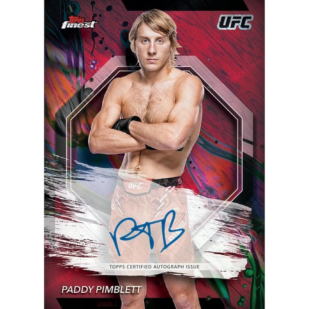 2024 Topps Finest UFC Бластерная коробка для коллекционных карточек 6 пакетов