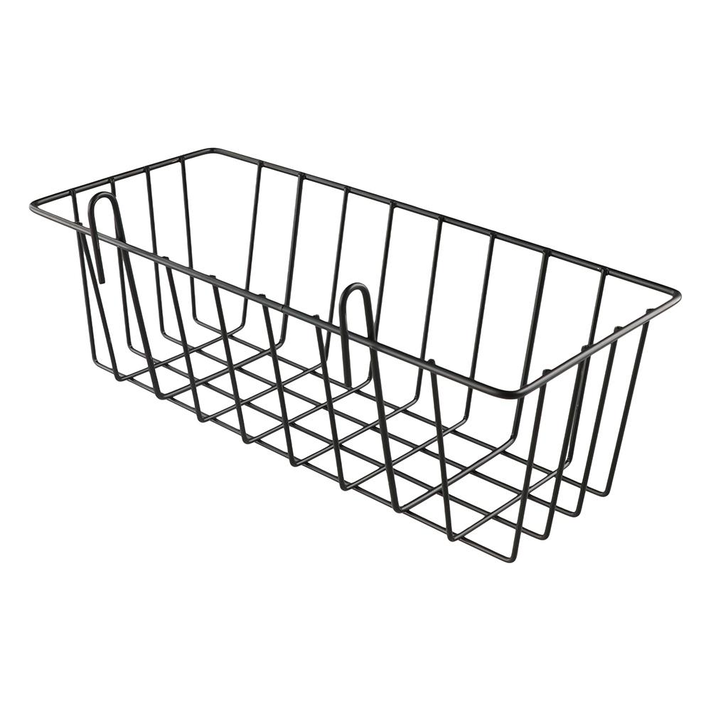 Black/White/Silver Metal Decorative Storage Basket Rectangle Mesh Display Rack  Kitchen