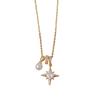 European American Cross-Border Personalized Fashion Zircon Octagonal Star Pendant Necklace Link 18K Gold Plated Stainless Gift