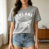 Vintage New Orleans Sports Tee Tulane Stadium Print Unisex Unisex Cotton Short Sleeve Trendy Louisiana Football Fans