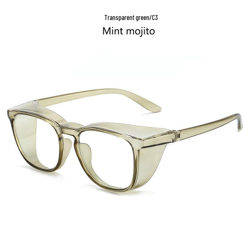 MZ11 Очки с HD линзами желеобразного цвета, блокирующие синий свет: Прозрачный, Ветрозащитный, Пескозащитный, Японский стиль