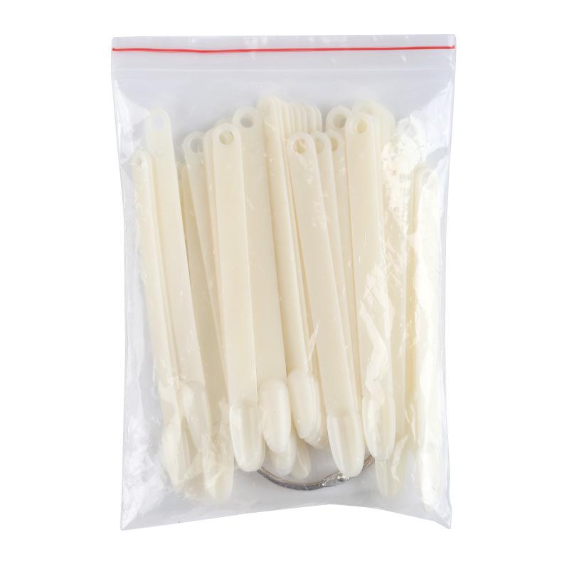 Цветовая карта из 50 веерообразных лаков для нейл-арта с японской круглой головкой - натуральные прозрачные оттенки