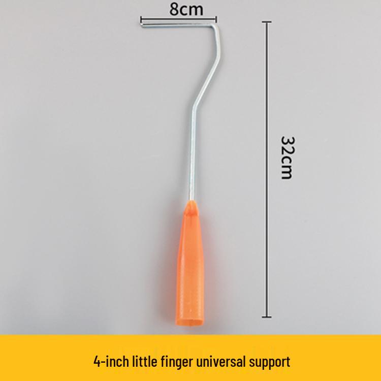 4'' & 6'' Mini Finger Roller Brush Set for Trim and Repair with Wool Roller Holder for Latex Paint