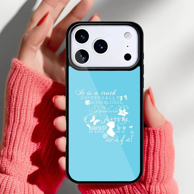 Чехол для телефона «Гордость и предубеждение» для iPhone 17 Air 16e 15 14 13 Pro Max Задняя крышка для 12 11 Pro Coque