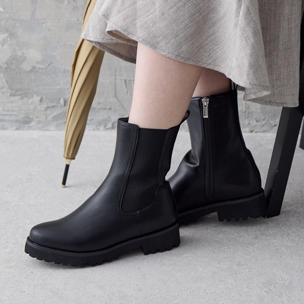 Водонепроницаемые ботинки-резинки Himiko с боковыми вставками/644402 Черный M