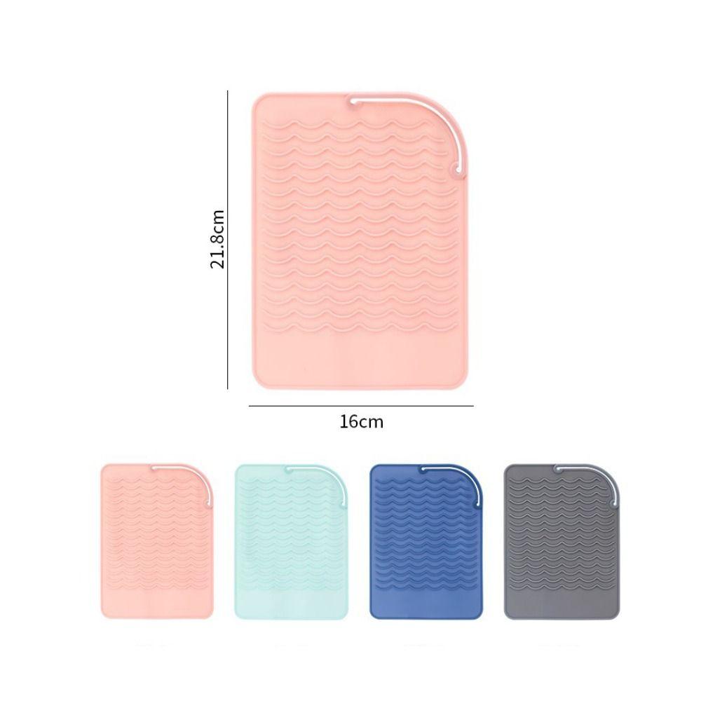 Силиконовый чехол для хранения выпрямителя для волос, щипцов для завивки, защитный чехол от нагрева, термоподложка с зажимом для химической завивки