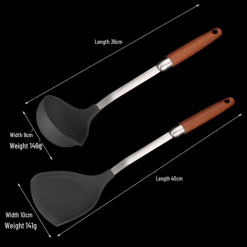 ZISIZ Silicone Kitchen Utensil Set