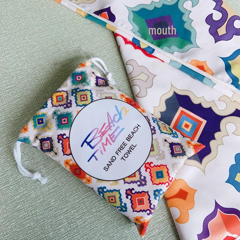 2025 Пляжное полотенце на шнурке и быстросохнущая сумка для банного полотенца