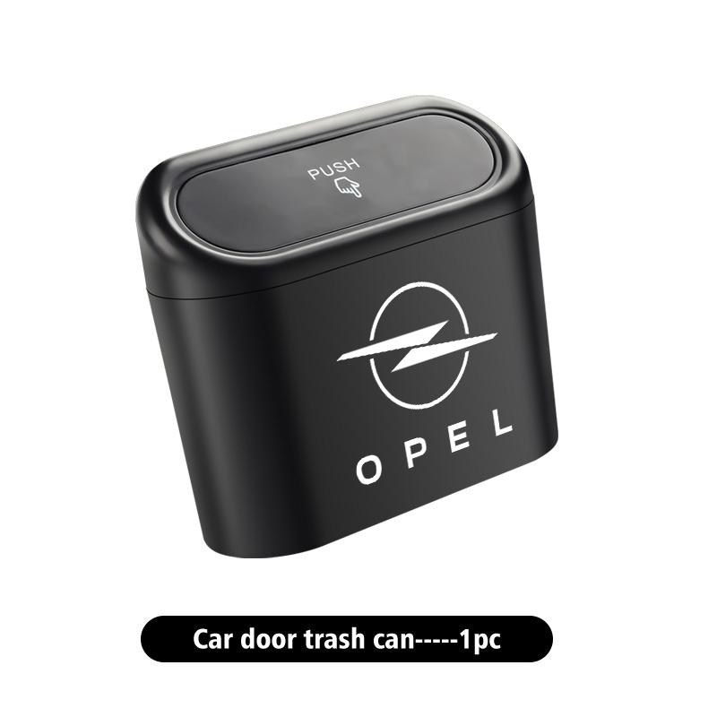 CIA1 Car Trash Bin Hanging Garbage Dust Case Storage Box Accessories For Opel Astra G H J K F Corsa D Zafira B Insignia Mokka Regal
