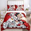 Dalmatian Family Portrait Print 3Pcs Bedding Setduvet Cover With 2 Bedropillowcase Home Birthday Gift
