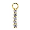 Charms - Cocr Nf - Gold - Premium Zirconia - D-038