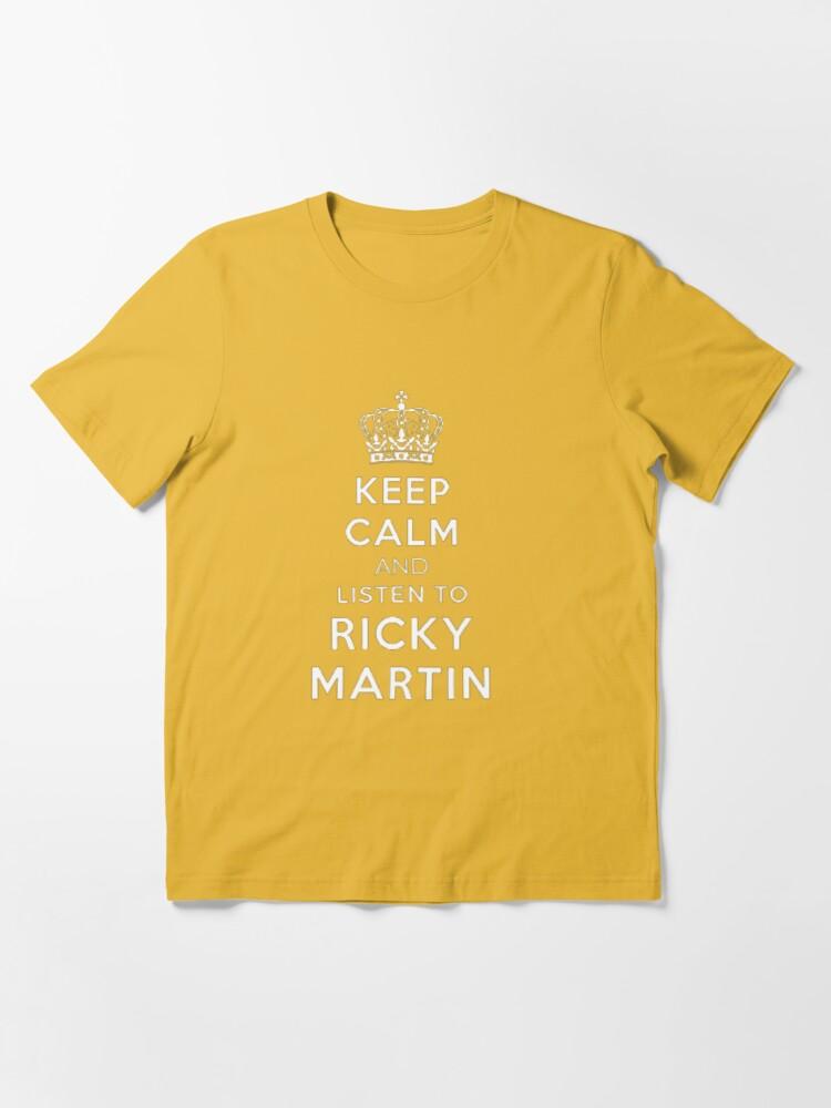 Ricky Martin KEEP CALM AND LISTEN TO RICKY MARTIN, Classic T-shirt. Essential T-Shirt