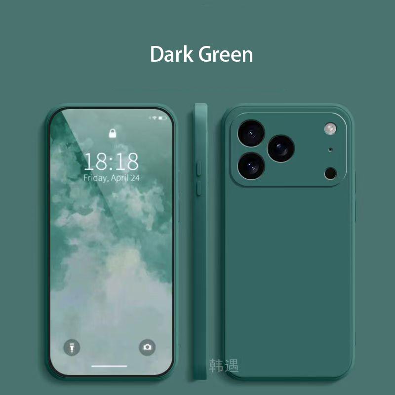 Квадратный чехол из жидкого силикона для Apple iPhone 17 Pro Max 17 Air Мягкий чехол-обложка