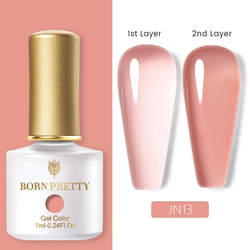 Born Pretty Красный желе прозрачный гель для ногтей 7 мл розовый телесный цвет замачиваемый гель-лак для ногтей для дизайна маникюра дома салон DIY