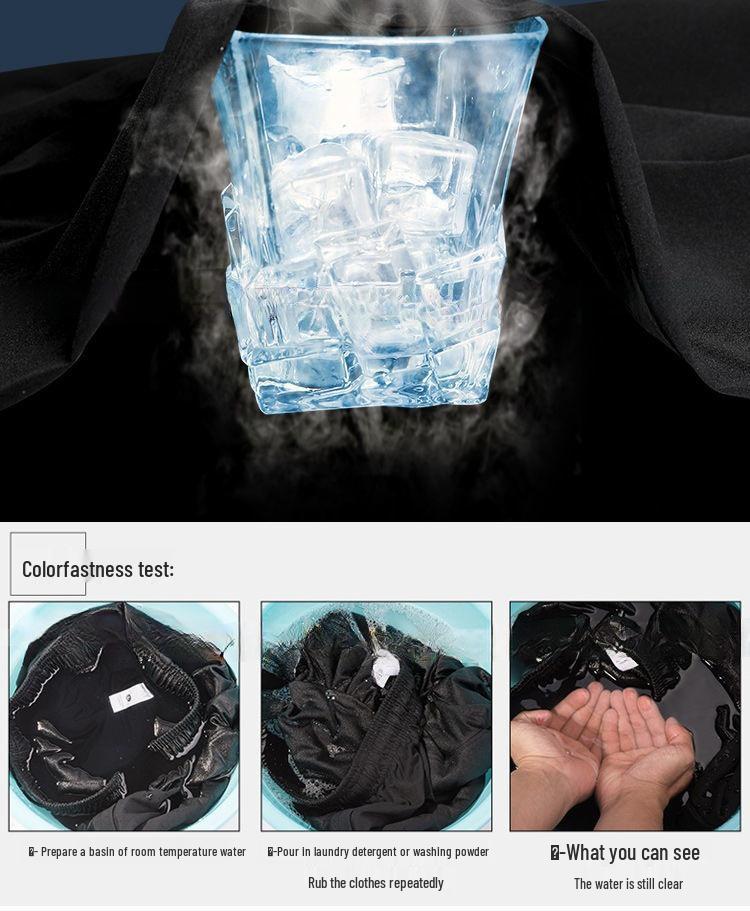 Men's Plus Size Quick-Dry Ice Silk Straight-Leg Pants for Summer Outdoor Work