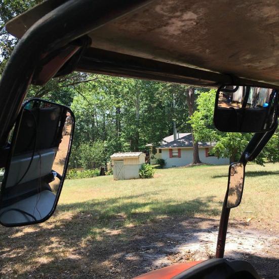 Регулируемое боковое зеркало заднего вида для мотоцикла 1,5/1,75/2 дюйма для Yamaha Rhino