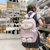 School Bag for Female Junior High School Students High Value Primary School Students Cartoon Cute Backpack Large Capacity Middle School Stud