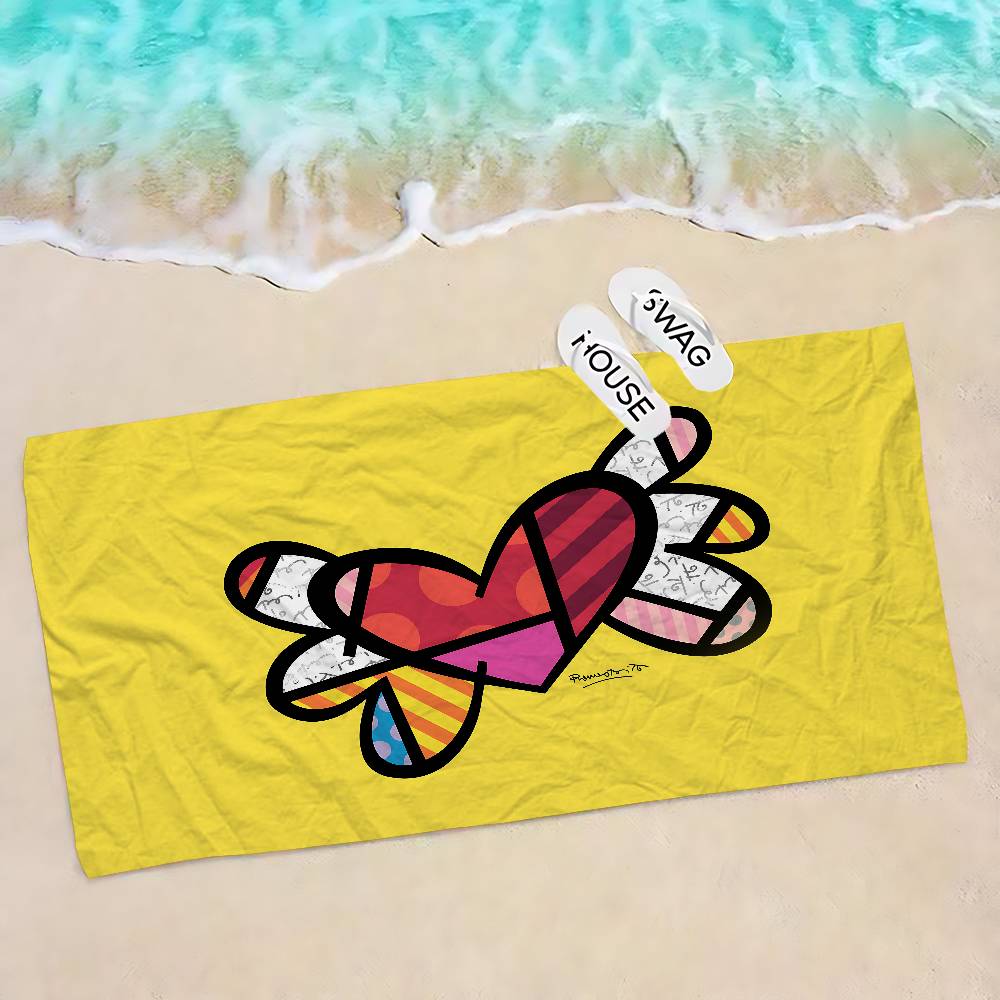 Britto Quick Drying Dish Anime Beach Swimming Towel Soft Absorbent Washcloth Children's Gifts for Kids Travel Camping Gym