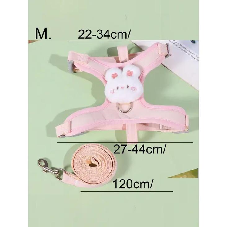 Adjustable Pet Harness Leash For Cats, H-Type Anti-Escape Cat Walking Vest, For Outdoor Use Only SP2412078745178766