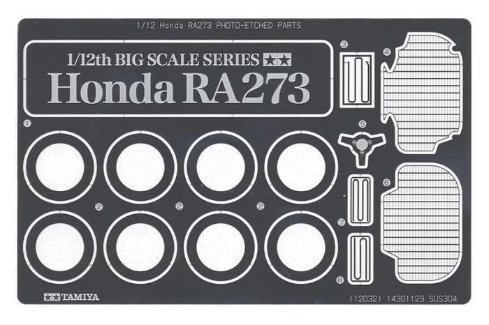 Серия Tamiya Большого Масштаба 32 Honda RA273 с Деталями из Травленого Металла Пластиковая Модель 12032 1/12 Нет. (Автомобиль)