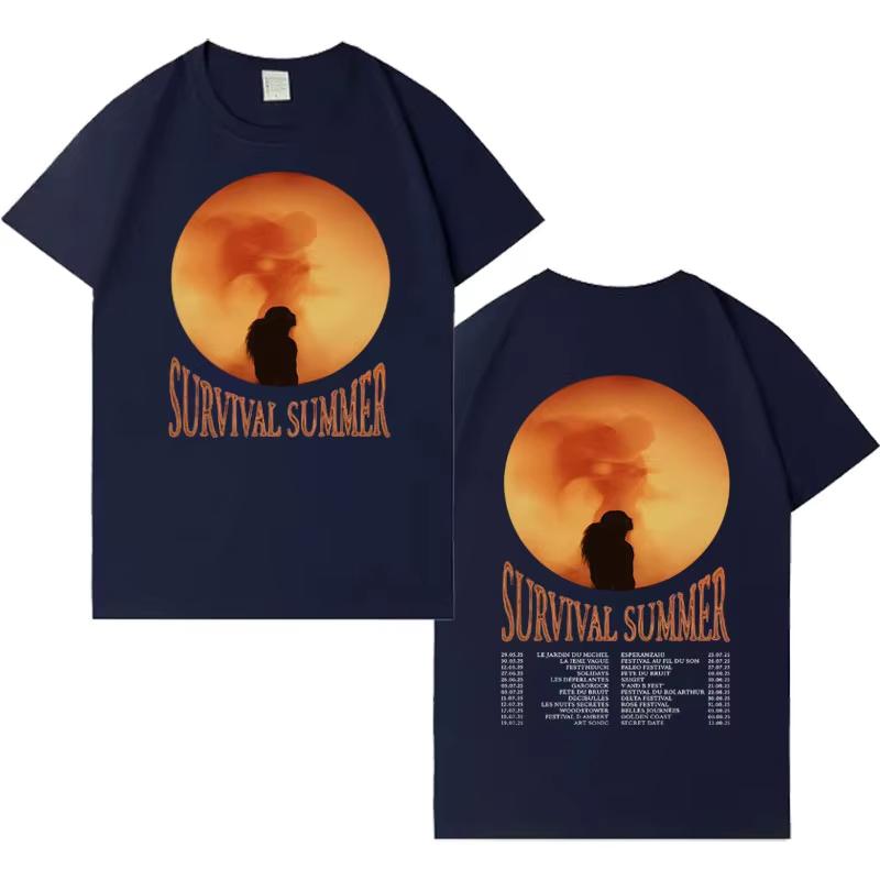 Singer Riles 2026 Fashion Album Tour Short Sleeve T Shirts Men High Quality Pop Cotton Sports Cozy Streetwear Hip Hop Tshirt