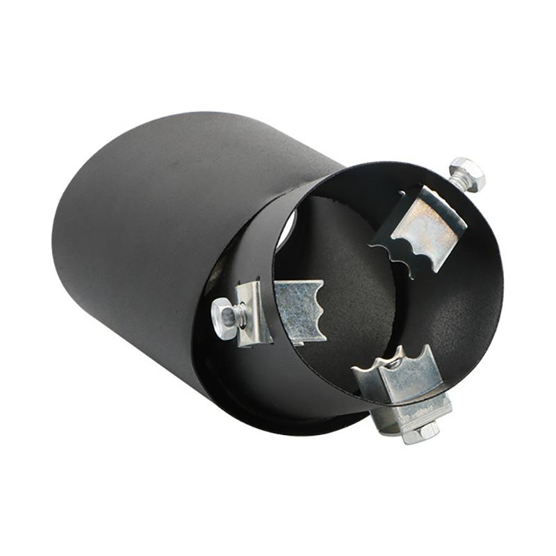 Универсальный круглый наконечник выхлопной трубы из алюминиевого сплава, глушитель, задняя отделка, задняя насадка выхлопной трубы автомобиля, глушитель, входная труба 63 мм