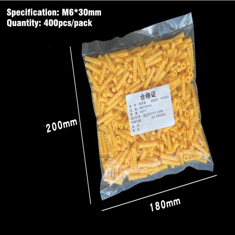 Пластиковая распорная трубка M6*30мм M8*40мм резиновая пробка пластиковая трубка нейлоновая стойка распорный винт анкерная пробка дюбели