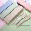 3PCS Eco-friendly Cutlery Box Kitchen Supplies Fork Spoon Tableware Dinnerware Sets Travel Cutlery