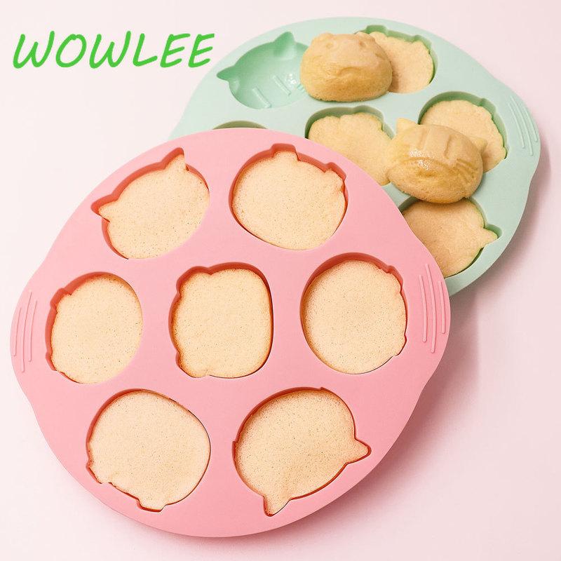 Силиконовые многоразовые формы для тортов, желе, форма для выпечки кексов, форма для маффинов, кухонный инструмент для выпечки