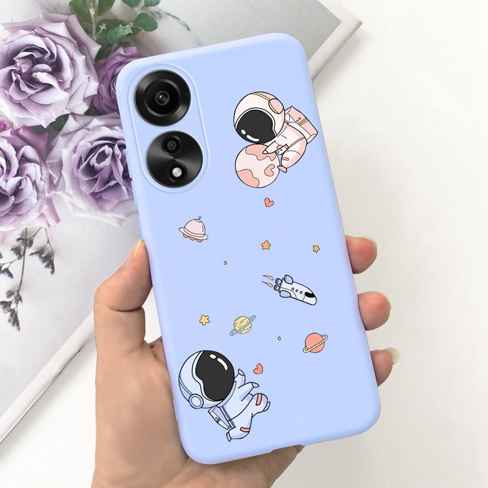 For OPPO A78 Case Oppo A78 4G CPH2565 Cute Fashion Candy Color Soft Silicone TPU Phone Back Cover For OppoA78 A 78 4G 2023