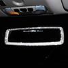 Universal Car Interior HD Rearview Mirror Decor Charm Crystal Bling Diamond Rear View Mirror Ornament Women Auto Accessories