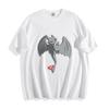Toothless Dragon Night Fury T-Shirt - Cute Mythical Creature with Red Flag Tee