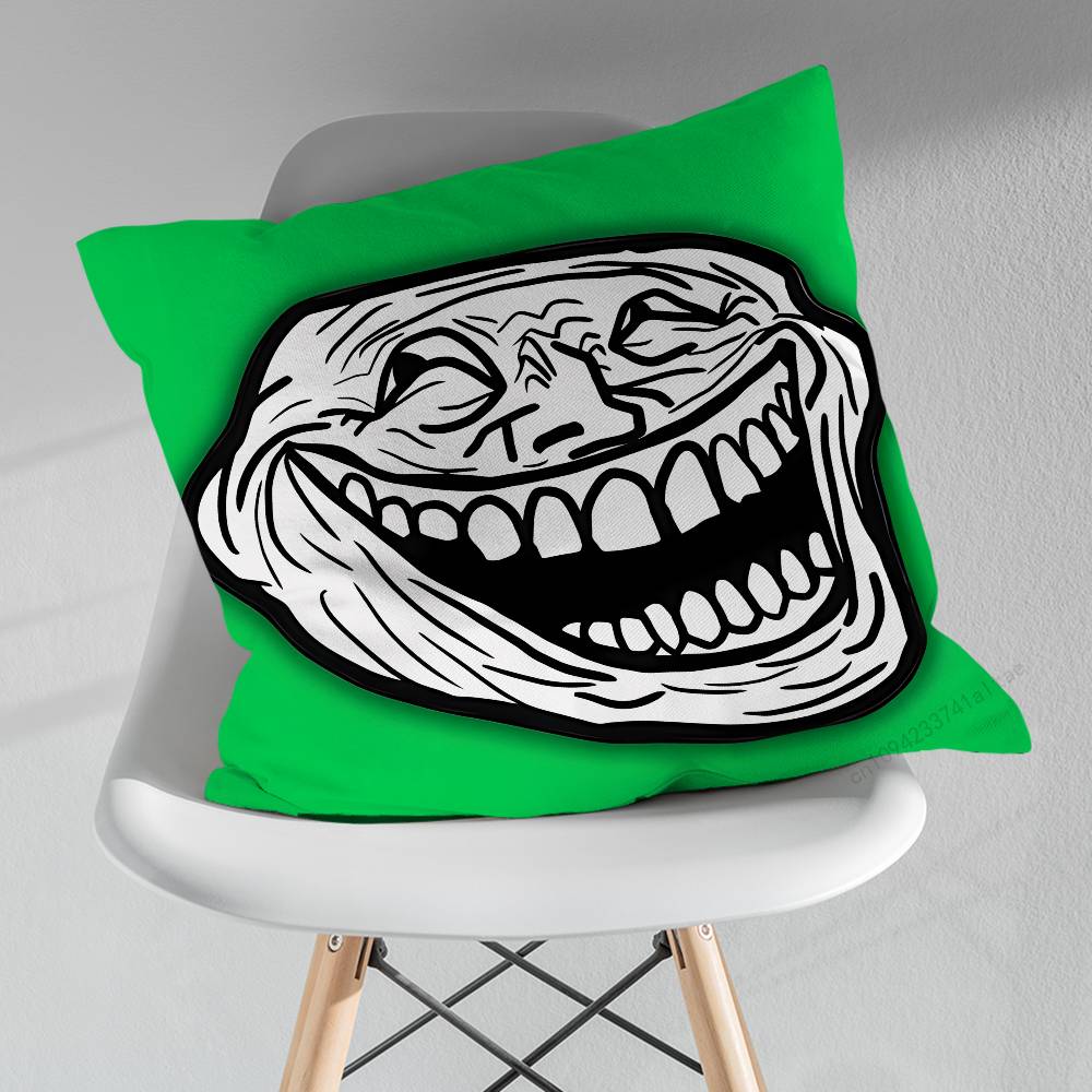 Смешная Подушка-Чехол TTroll FFace Для 30x30см45x45см55x55см Для Домашнего Декора Спальни И Защиты