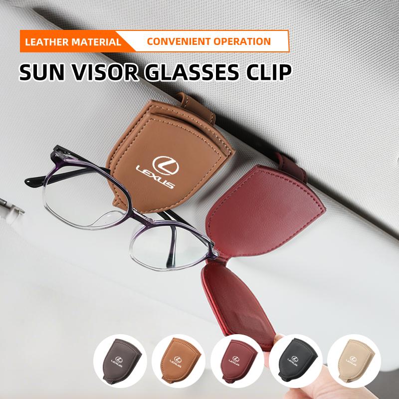 CKU5 Car Visor Glasses Clip Sunglasses Box Card Holder Interior For Lexus CT200h ES250 ES300h IS250 IS200 GS300 GS460 GX470 LS400
