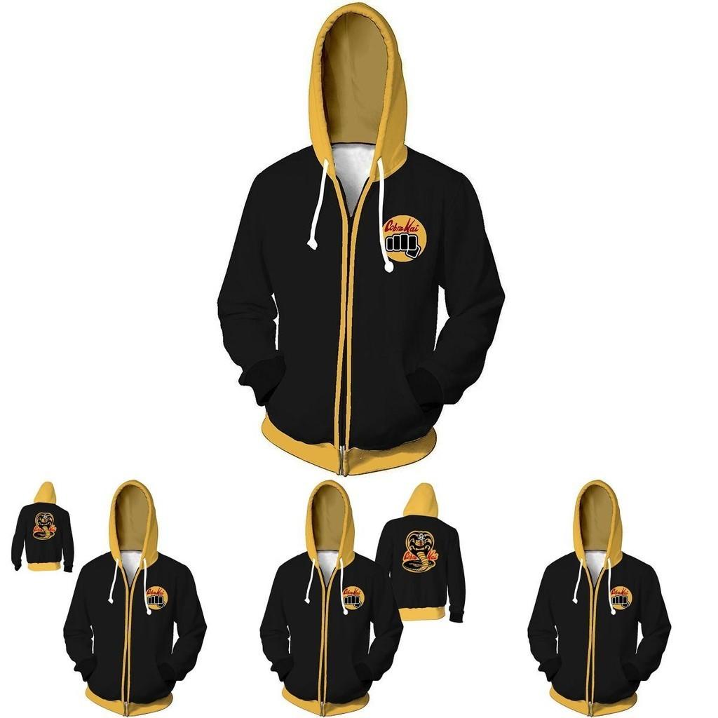Breathable Karate Kid Val Armorr 3d Hoodie Jacket With Kangaroo Pocket