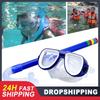 Очки для плавания ПВХ маски плавание подводное плавание детские очки для дайвинга противотуманная безопасная дыхательная маска набор для подводного плавания аксессуары для подводного плавания