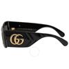 Gucci Gray Rectangular Ladies Sunglasses Gg0811s 001 53