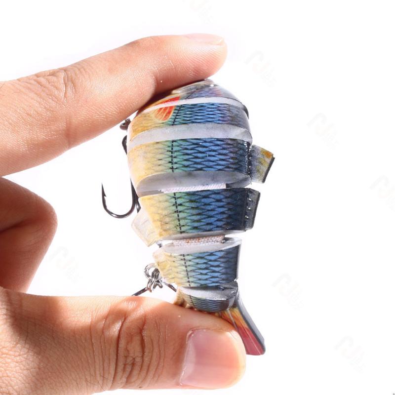 10cm/18g Fishing Lures 12 Colors Multi Segments Jointed Bionic Fake Bait Sinking Wobblers Fishing