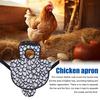 Chicken Saddle for Hens Printed Chicken Aprons with Adjustable Strap Chicken Vest Jacket Clothes for Poultry Back Feather Protection